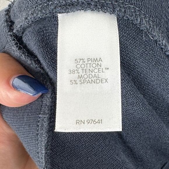 J. Jill Pure Jill Affinity French Terry Slim Leg Pants XL Blue Gray Travel Luxe - Picture 7 of 7